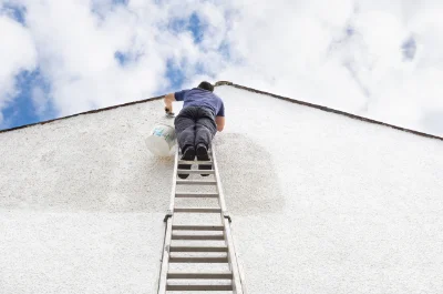 Peinture extérieure au Louverot — façades et ravalement